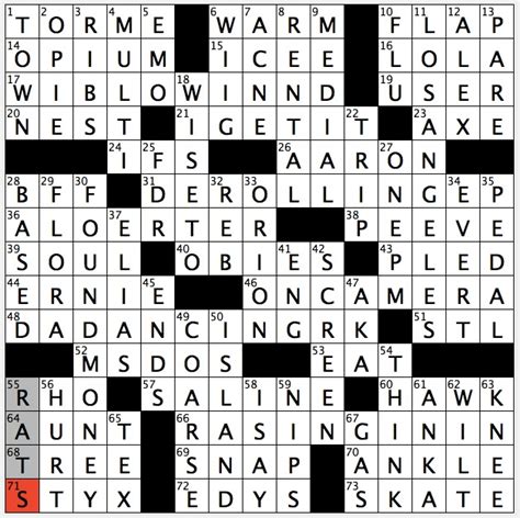 ysl crossword clue.